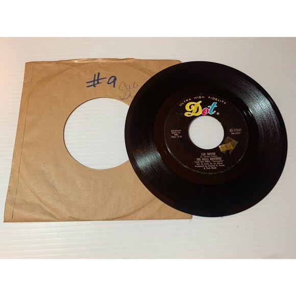 Vintage 45 RPM Vinyl Record "Cab Driver" & "Fortuosity" By The Mills Brothers Do - Picture 5 of 5